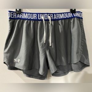 Under Armour shorts. Grey/blue. Medium